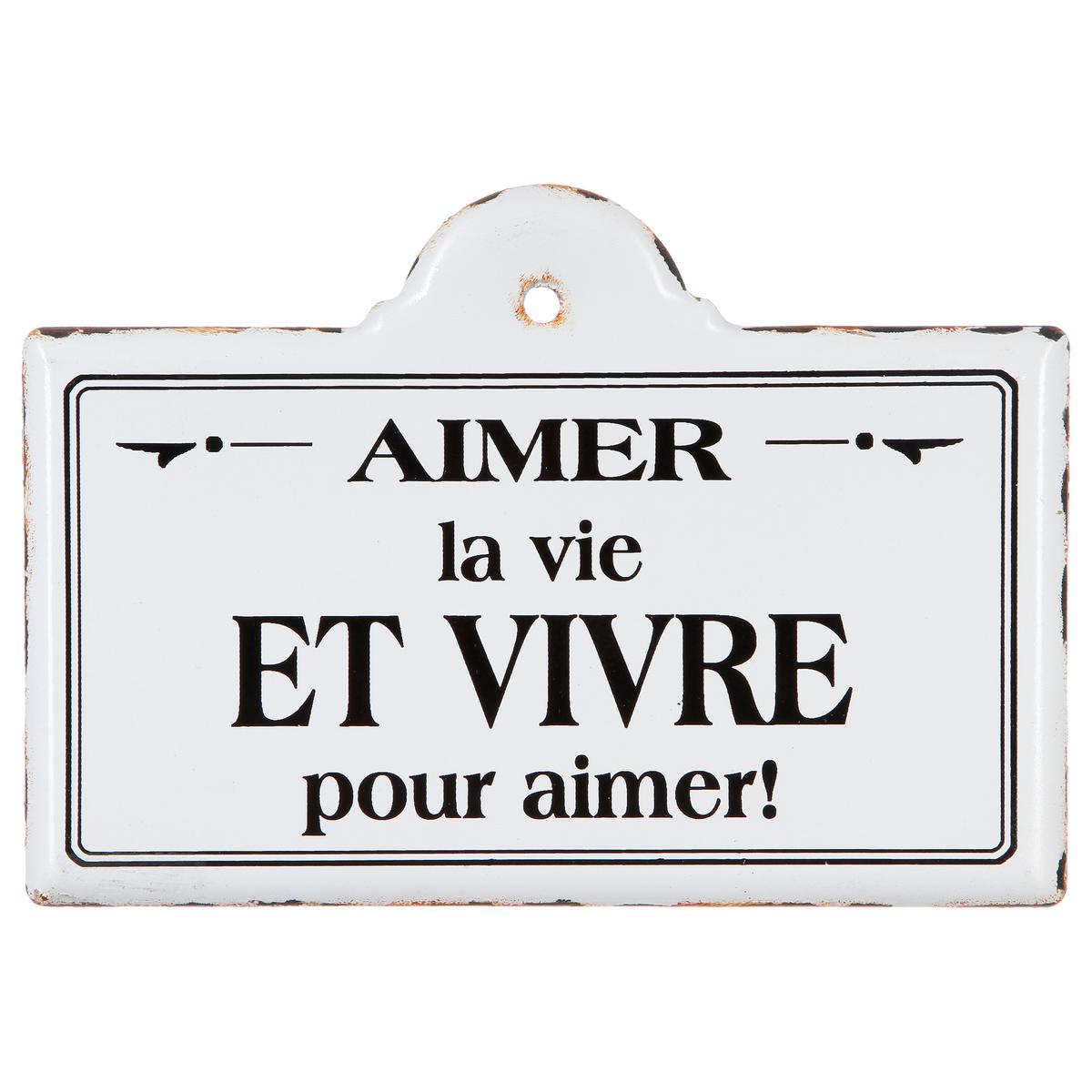 DECO MURALE PLAQUE PACO METAL D.25X18CM