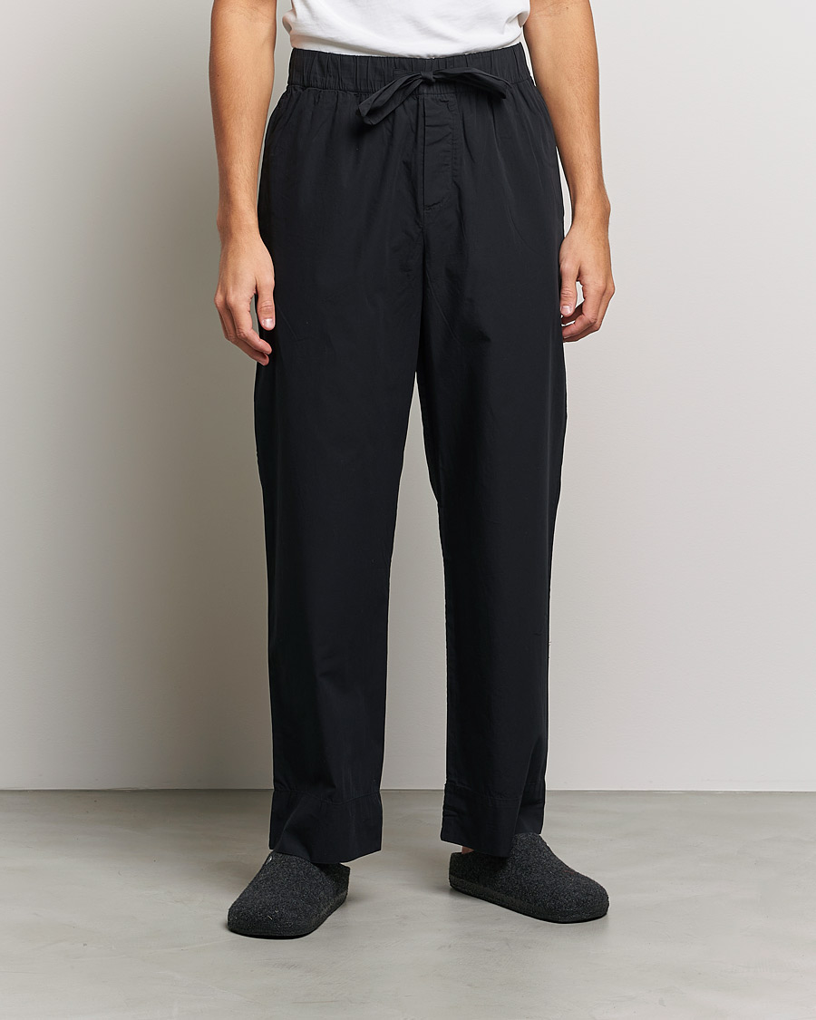 Tekla Poplin Pyjama Pants All Black