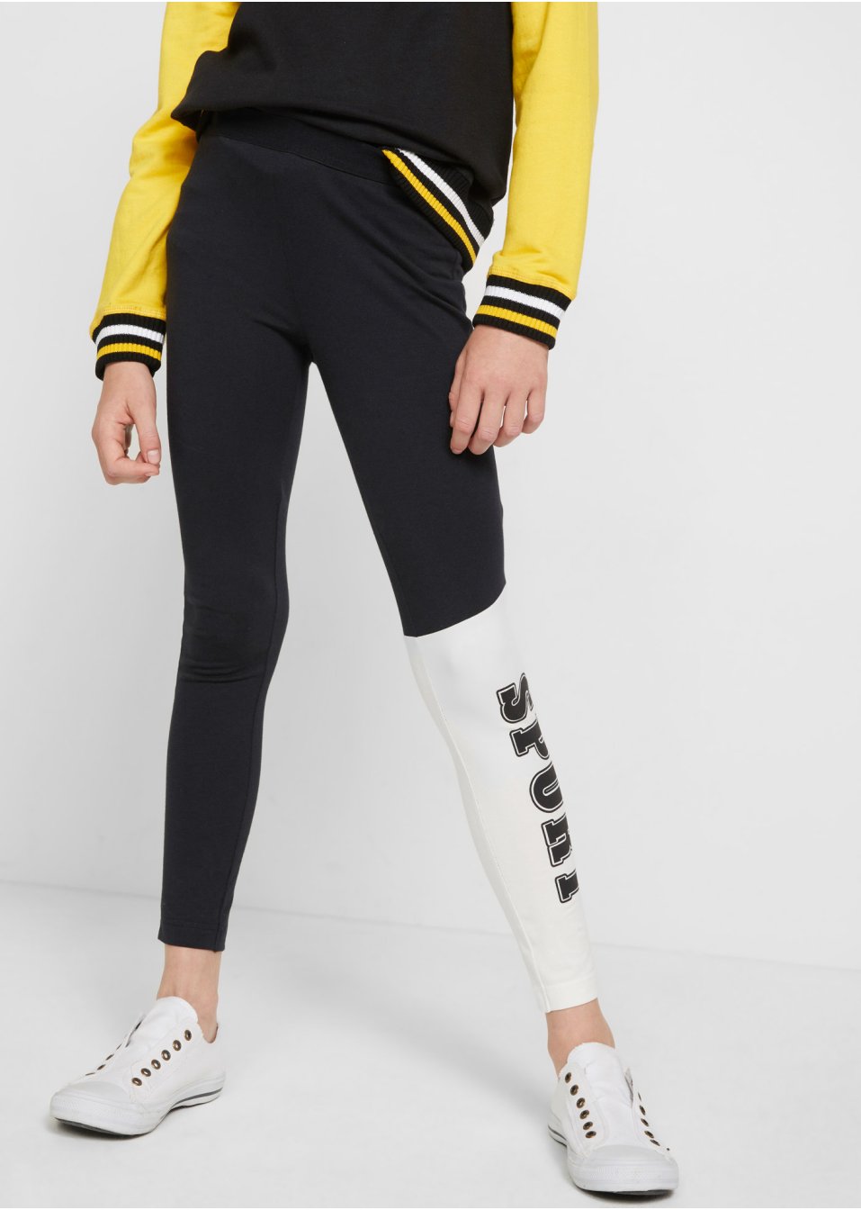 Legging met college print