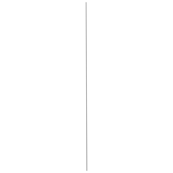 Hockeystickprofiel kunststof zwart 8x21 mm lengte 260 cm