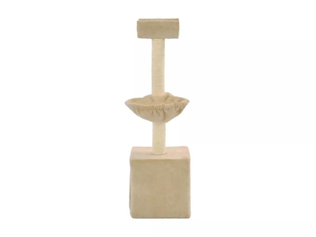Arbre à chat avec griffoirs en sisal 105 cm Beige