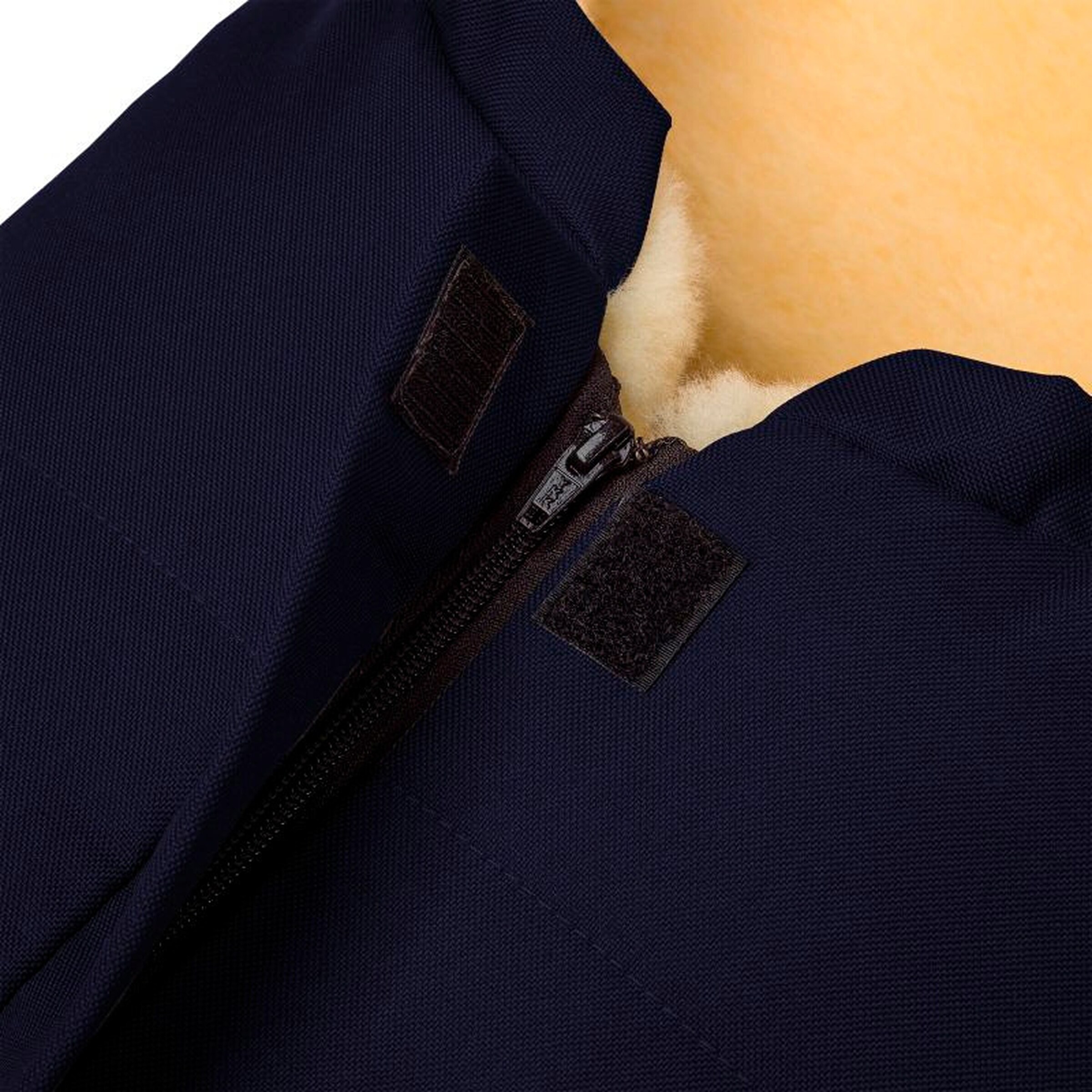 Hofbrucker Kinderwagen Lammfell-Fußsack für Babywanne Eskimo Navy Blue