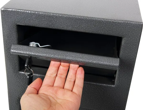 Phoenix Safe Co. SS0992KD, Fritstående pengeskab, Grå, Nøgle, Stål, Penge, 250 mm