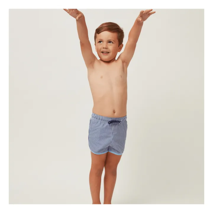 Minnow Short de Bain Boardie Rayé | Bleu marine