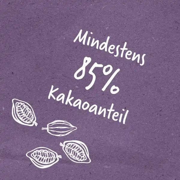 RAW Chocolate mit Dattelsüße 85% Kakaoanteil