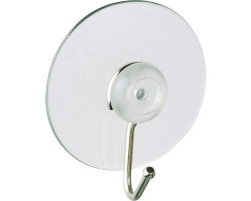 Zuighaken nikkel transparant 4 stuks