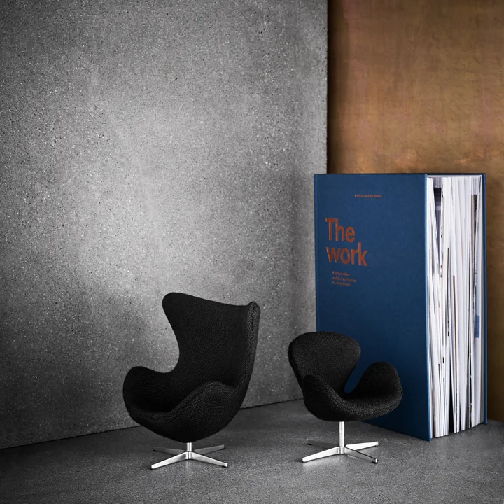Fritz Hansen - Miniatur Ei Sessel, schwarz
