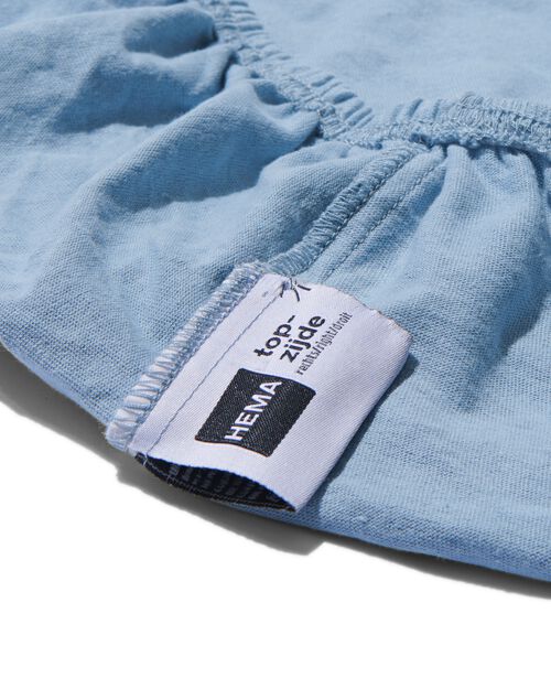 drap-housse enfant jersey 70x150 bleu