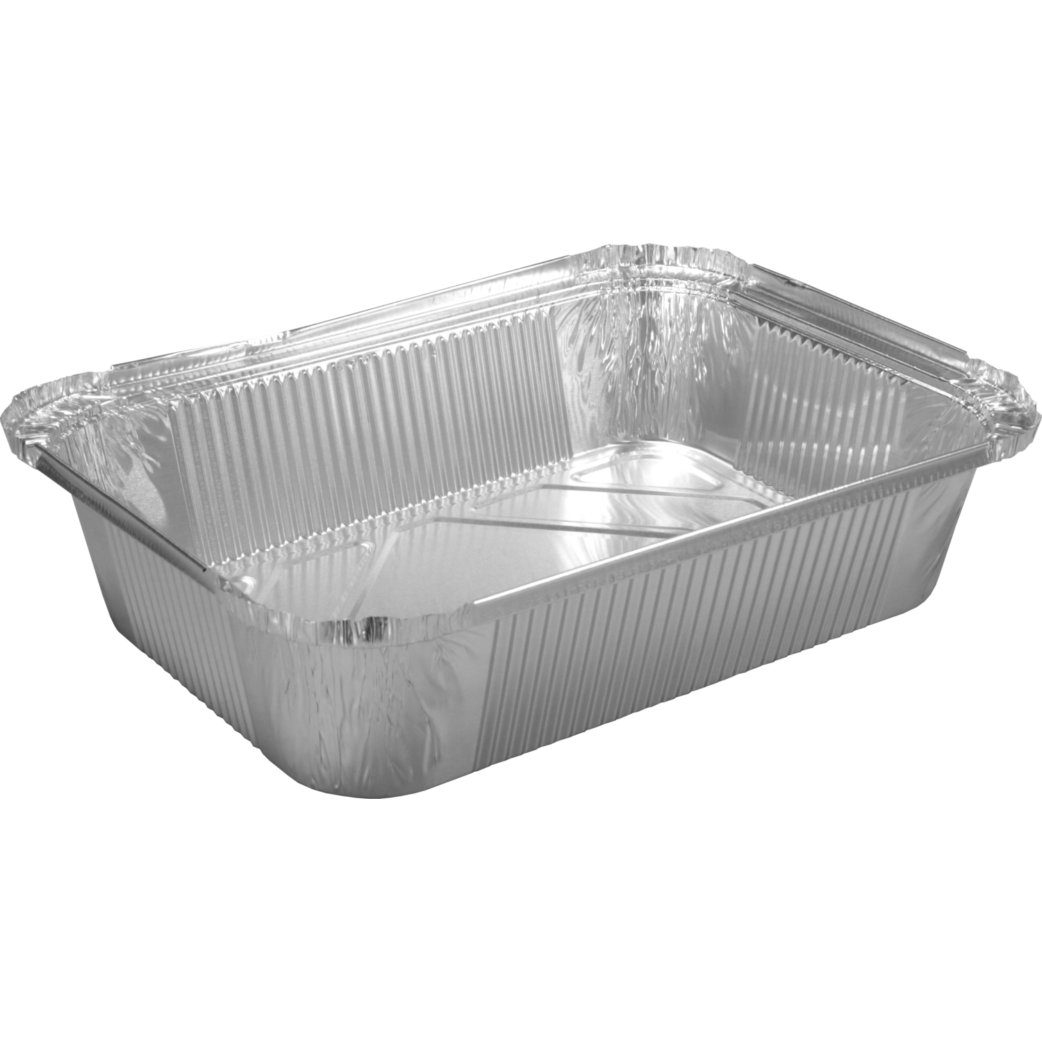 Bak, Aluminium, 2000ml, opstaande rand, 262x192x65mm, zilver