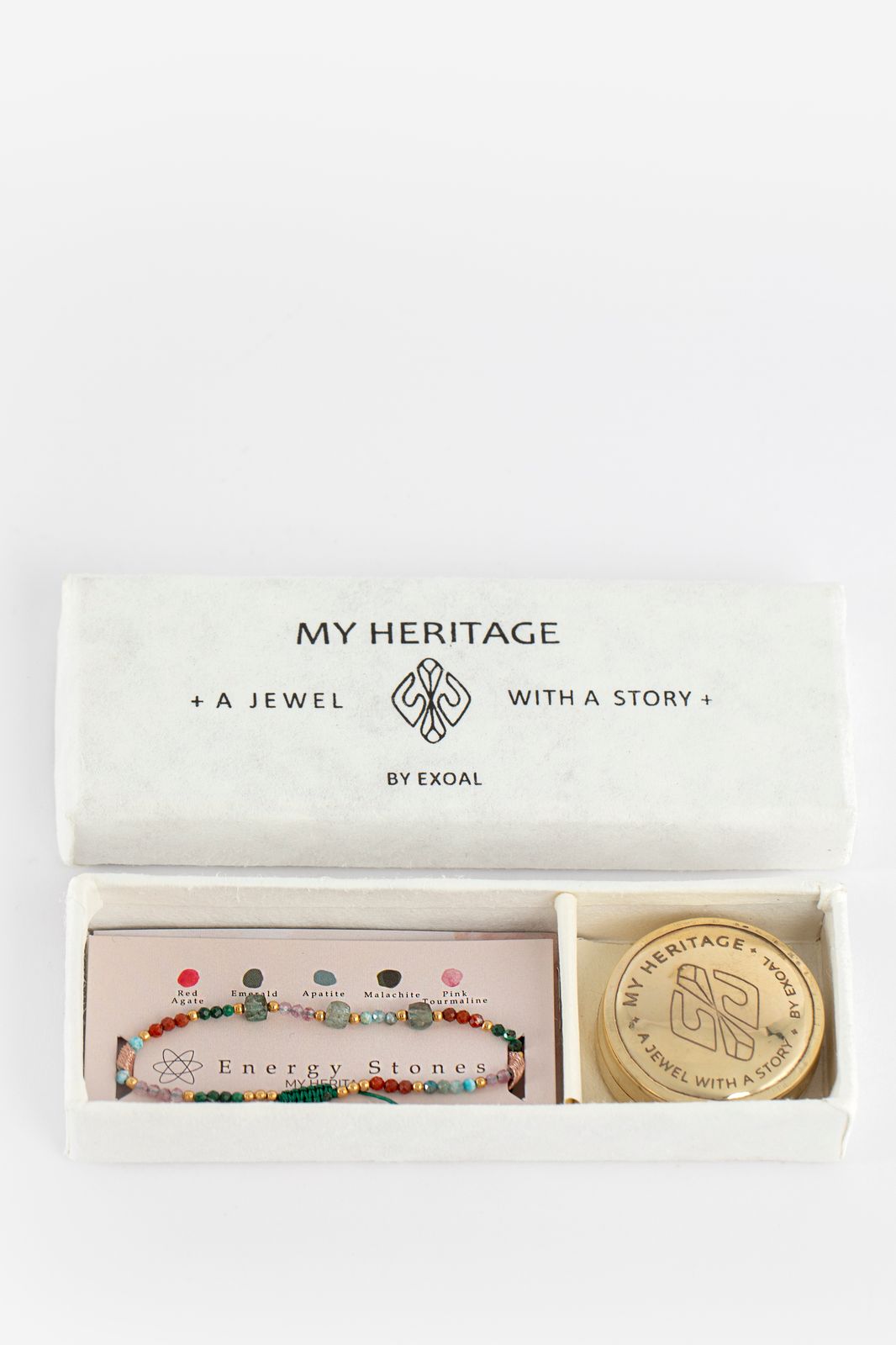 My Heritage armband energy stones