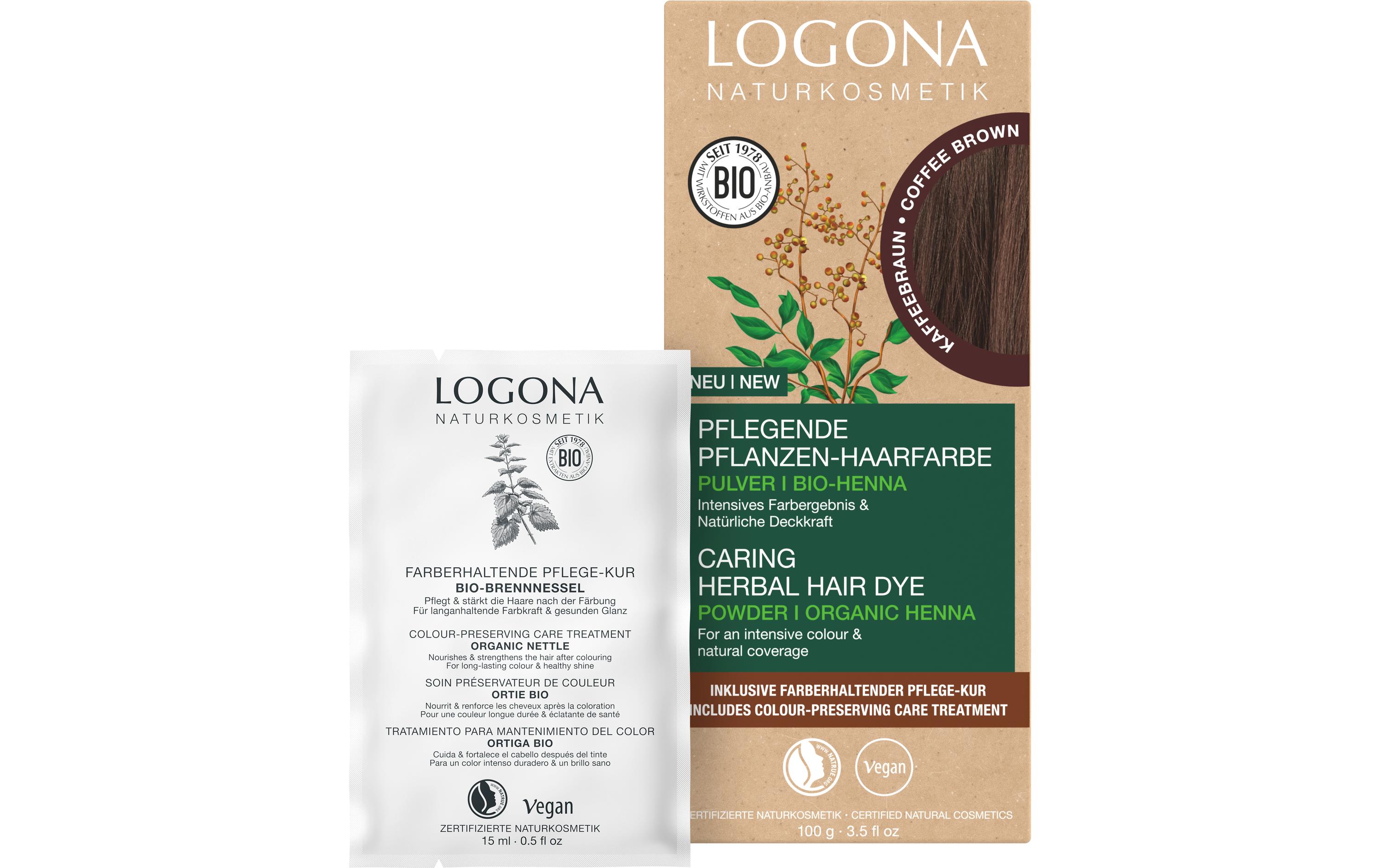 Haarcoloration KaffeebraunNatürliche Pflanzen-Haarfarbe verleiht dem Haar ein intensives Farbergebnis