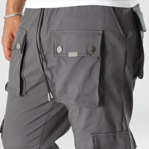 Pantalon Cargo Gris Anthracite
