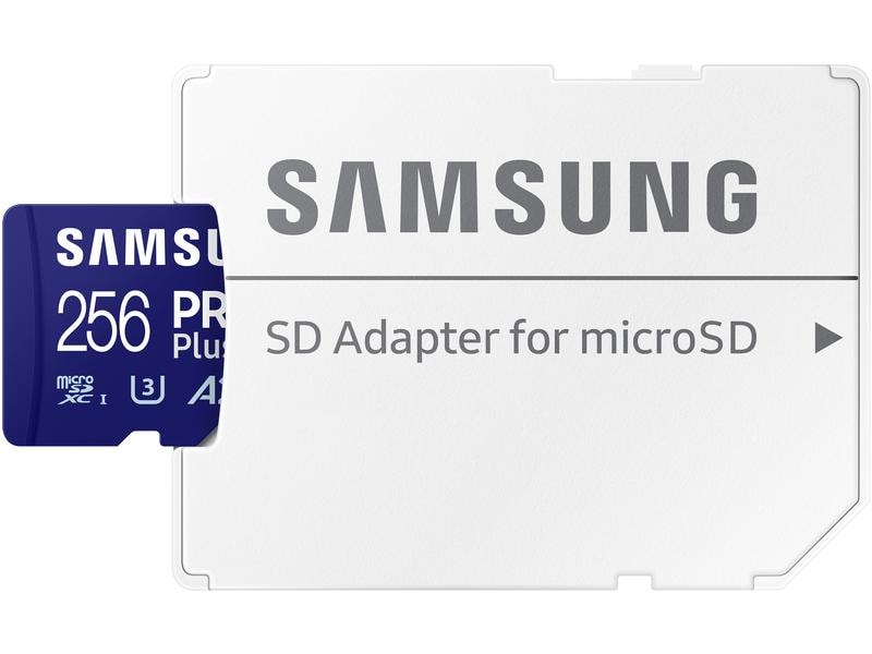 Samsung microSDXC-Karte Pro Plus 256 GB Speicherkarte mit 256 GB Speicherkapazität