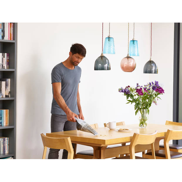 BLACK+DECKER kruimeldief NVC215W-QW 7,2V - inclusief geïntegreerde kierenzuiger en extra groot stofreservoir