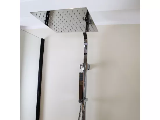 Kiara colonne de douche chromée avec mitigeur mécanique - Essebagno