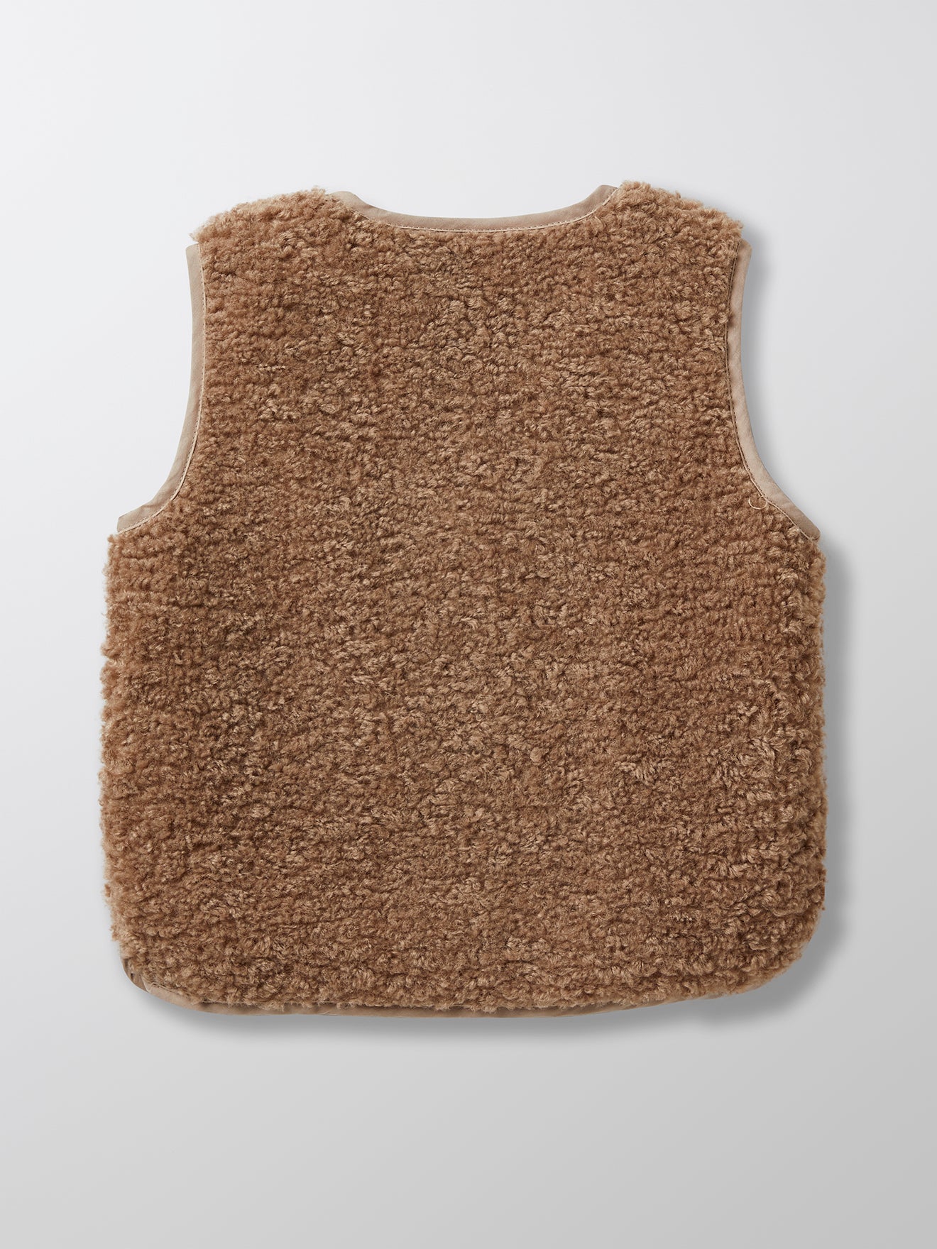 Veste sans manches en sherpa Fille