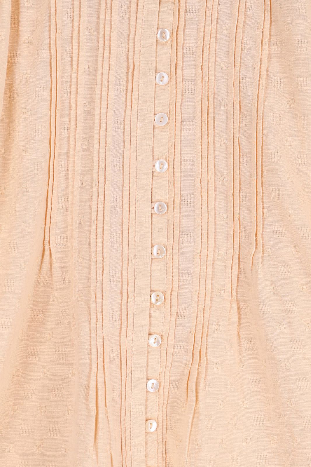 Lichtoranje blouse met pintuck details