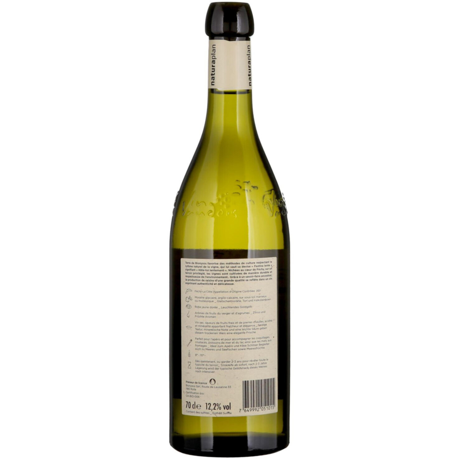 Naturaplan Bio Féchy La Côte AOC Terre de Bionysos -70cl