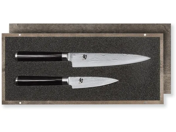 kai DMS-210, Kniv/bestik etuisæt, Stål, Træ, Rustfrit stål, Sort, Japan