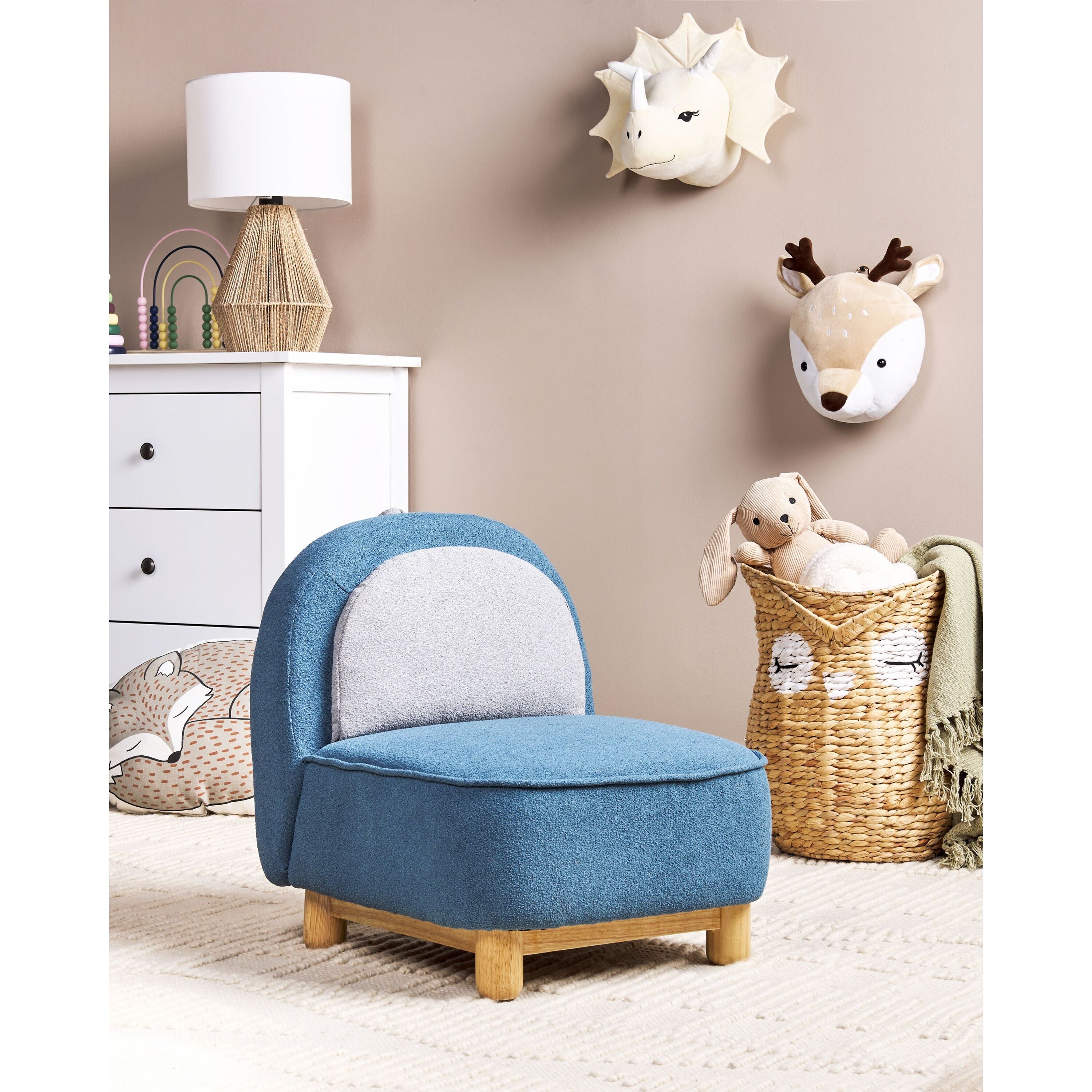 Beliani - FABORG - Kinderstoel - Blauw - Polyester