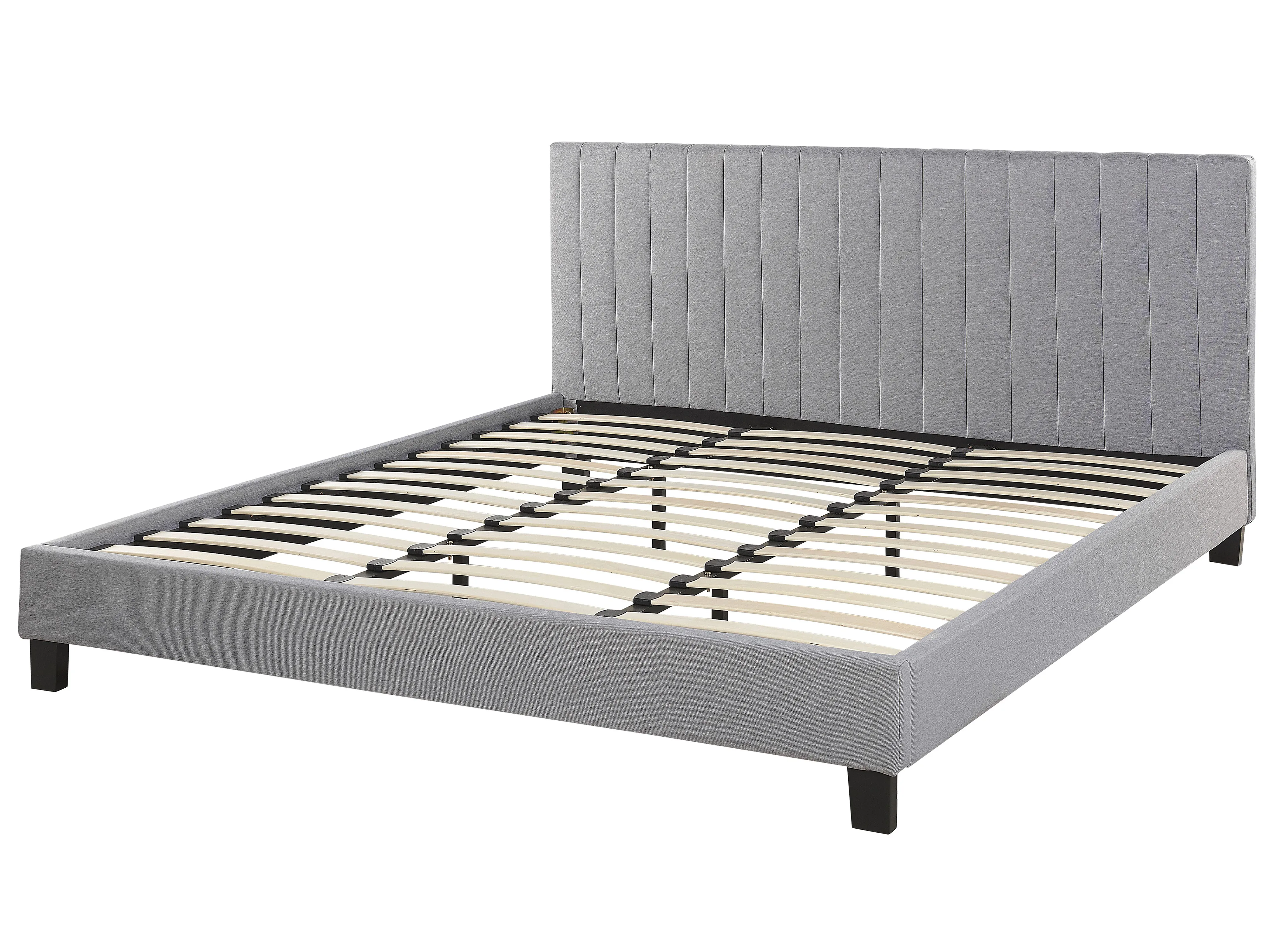 Bed Stof POITIERS 180 x 200 cm Lichtgrijs