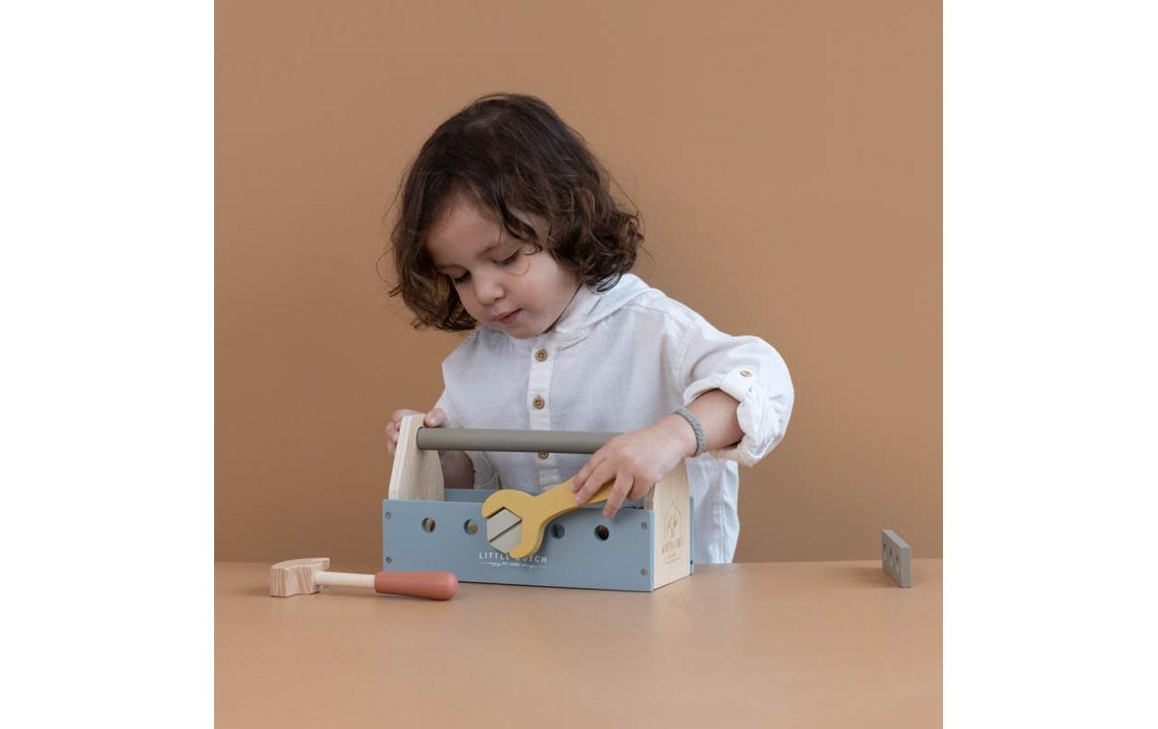 Handwerker Toolbox Holz WerkzeugkastenHandwerker-Spielset für Kinder