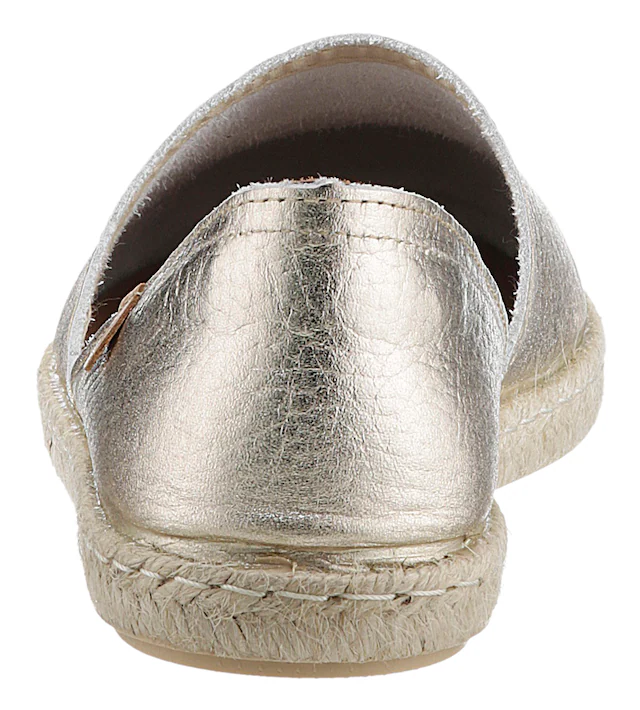 VERBENAS Espadrille »CARMEN NUCLEO METAL«  , Slipper, Sommerschuh, Strandschuh im Metallic Look