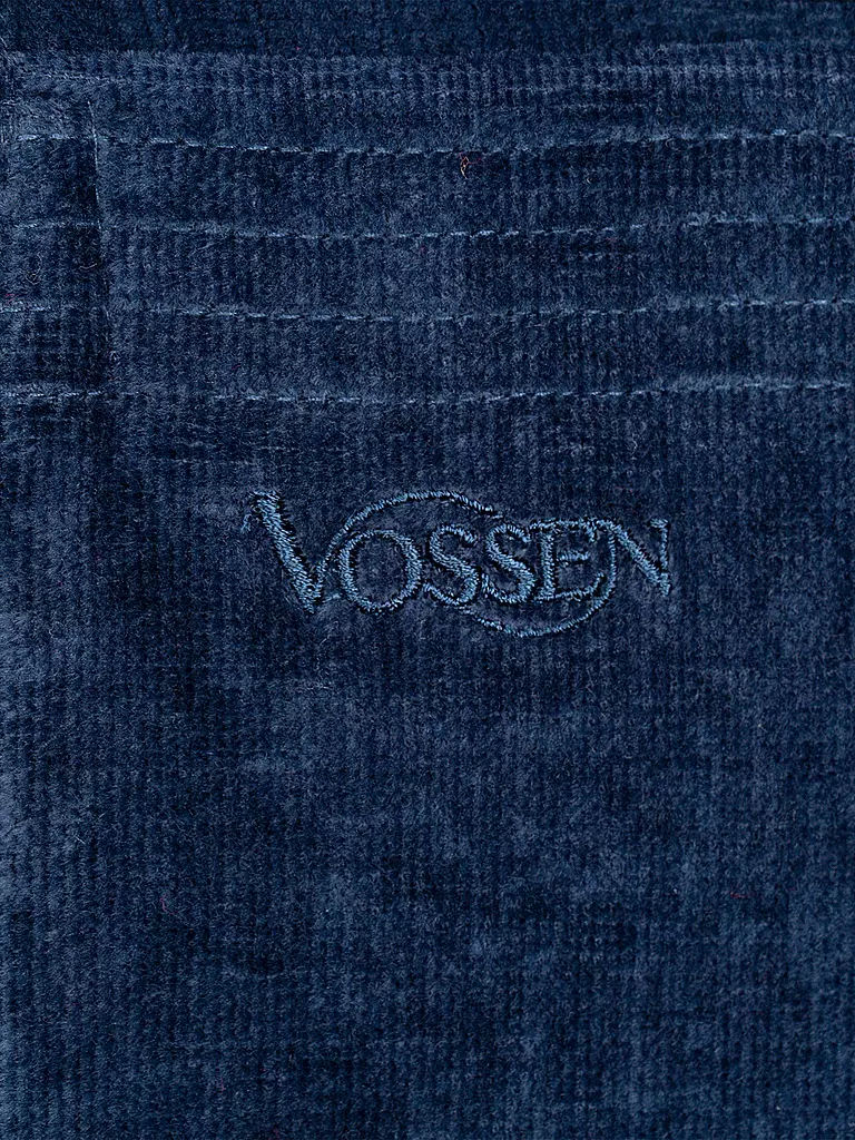 VOSSEN Unisex Bademantel TEXAS Winternight dunkelblau