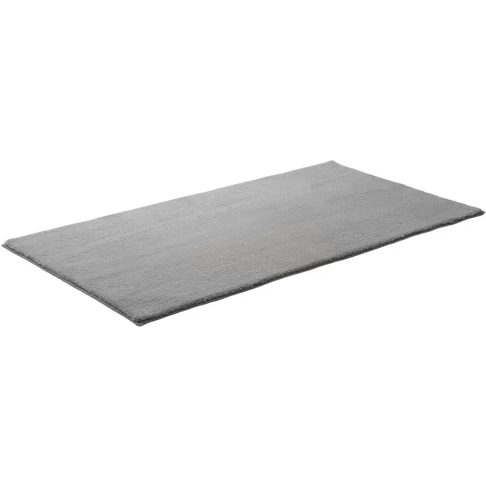 tectake® Kortpolig vloerkleed Soft Zone 60 x 110 cm - Grijs