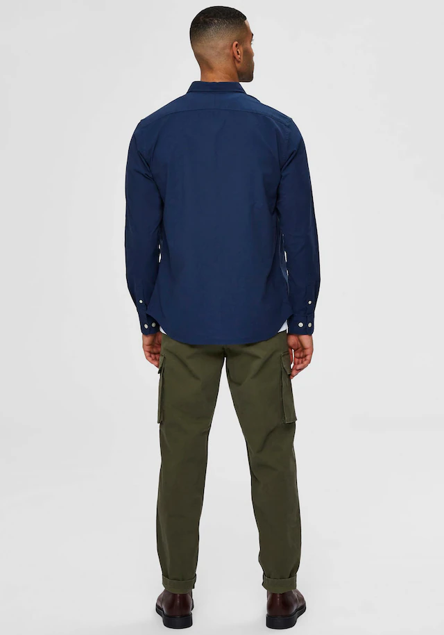 SELECTED HOMME Langarmhemd »SLHREGRICK-OX SHIRT LS NOOS«, mit Brusttasche