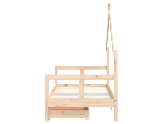 VIDAXL - Lit enfant Cadre de lit pour enfant et tiroirs 80x160cm bois de pin mas...