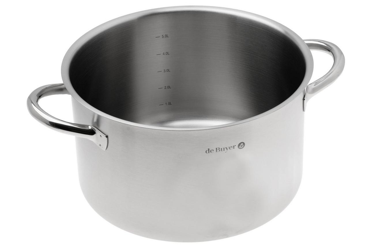 de Buyer Prim’Appety 3506.24 lage kookpan zonder deksel, 24 cm, 5L