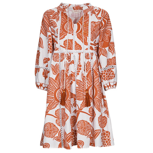 Derhy - COUCOU ROBE - Blanc / Cognac