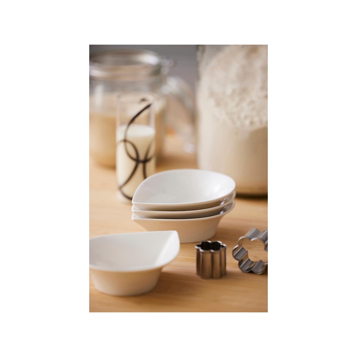 Blomsterbergs Dropshaped bowl 13 cm 4 pcs White