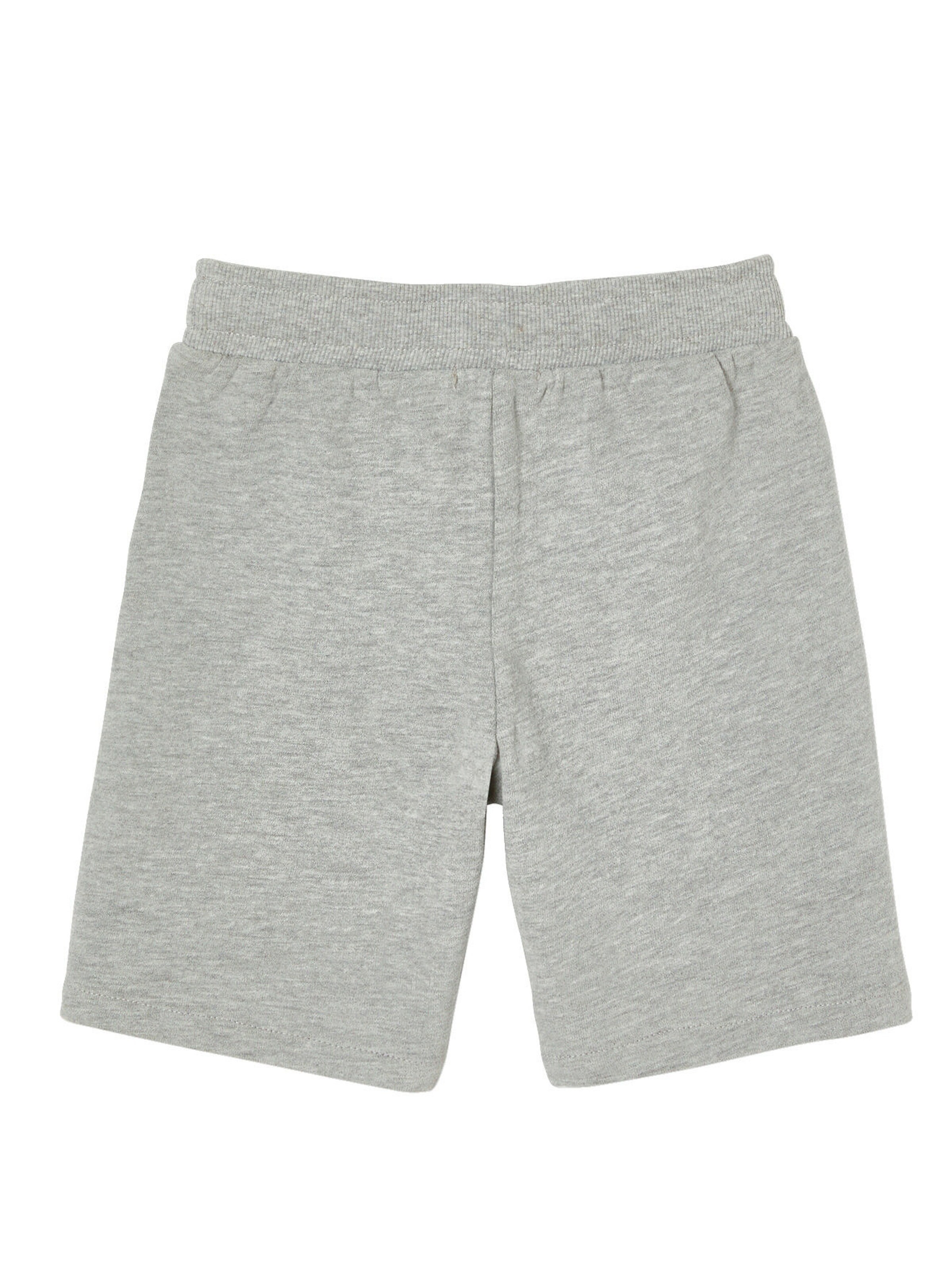 Vertbaudet 2er-Pack Jungen Sweat-Shorts BASIC, Bundweite verstellbar schwarz+grau meliert