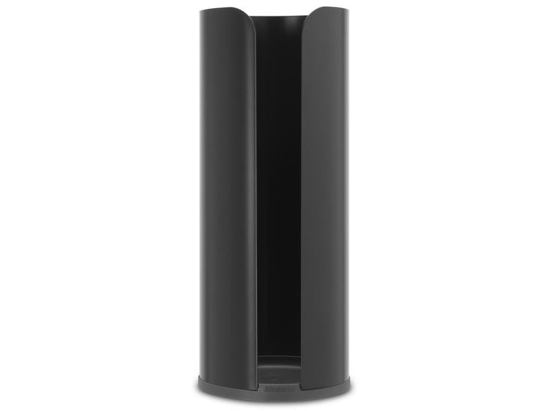 Brabantia Toilettenpapierhalter ReNew für 3 Rollen, Schwarz WC-Rollenhalter