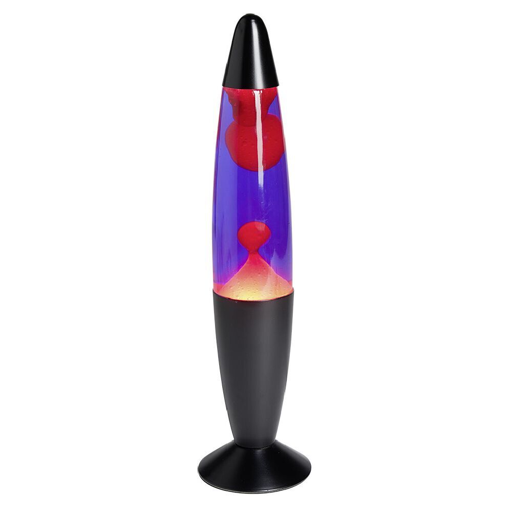 Lampe à lave rouge et bleu Ø8,5xH34cm