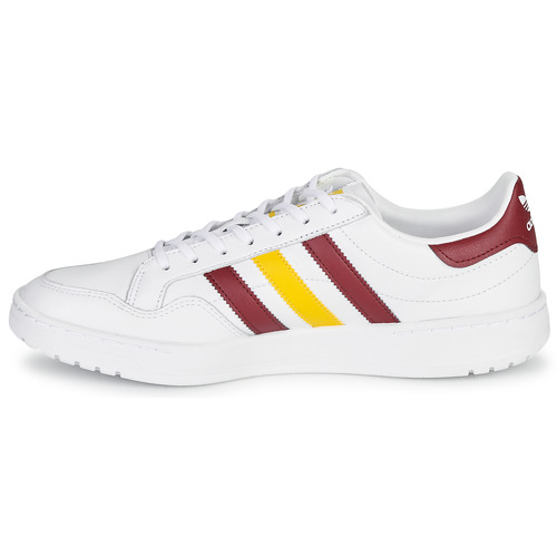 adidas Originals - TEAM COURT - Blanc / Bordeaux / Jaune