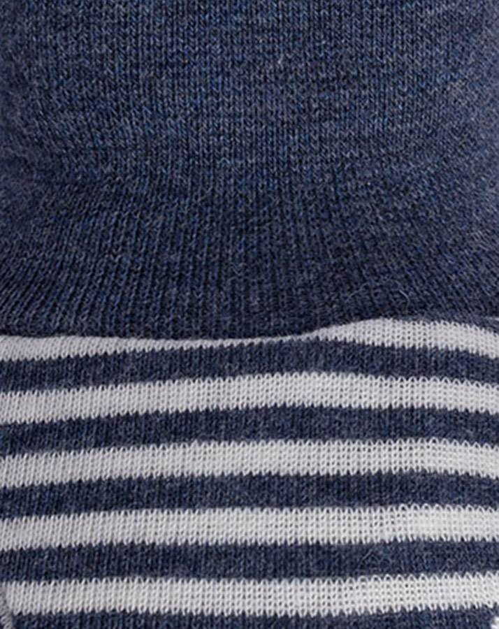 Baby-Schuhe FOOTIE gestreift in indigo melange