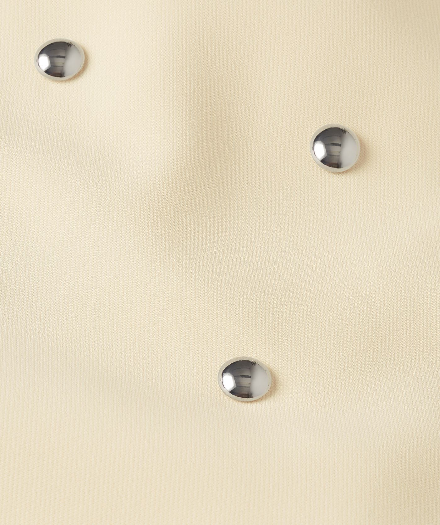 JV-ZENO high waisted rok met studs  - light yellow