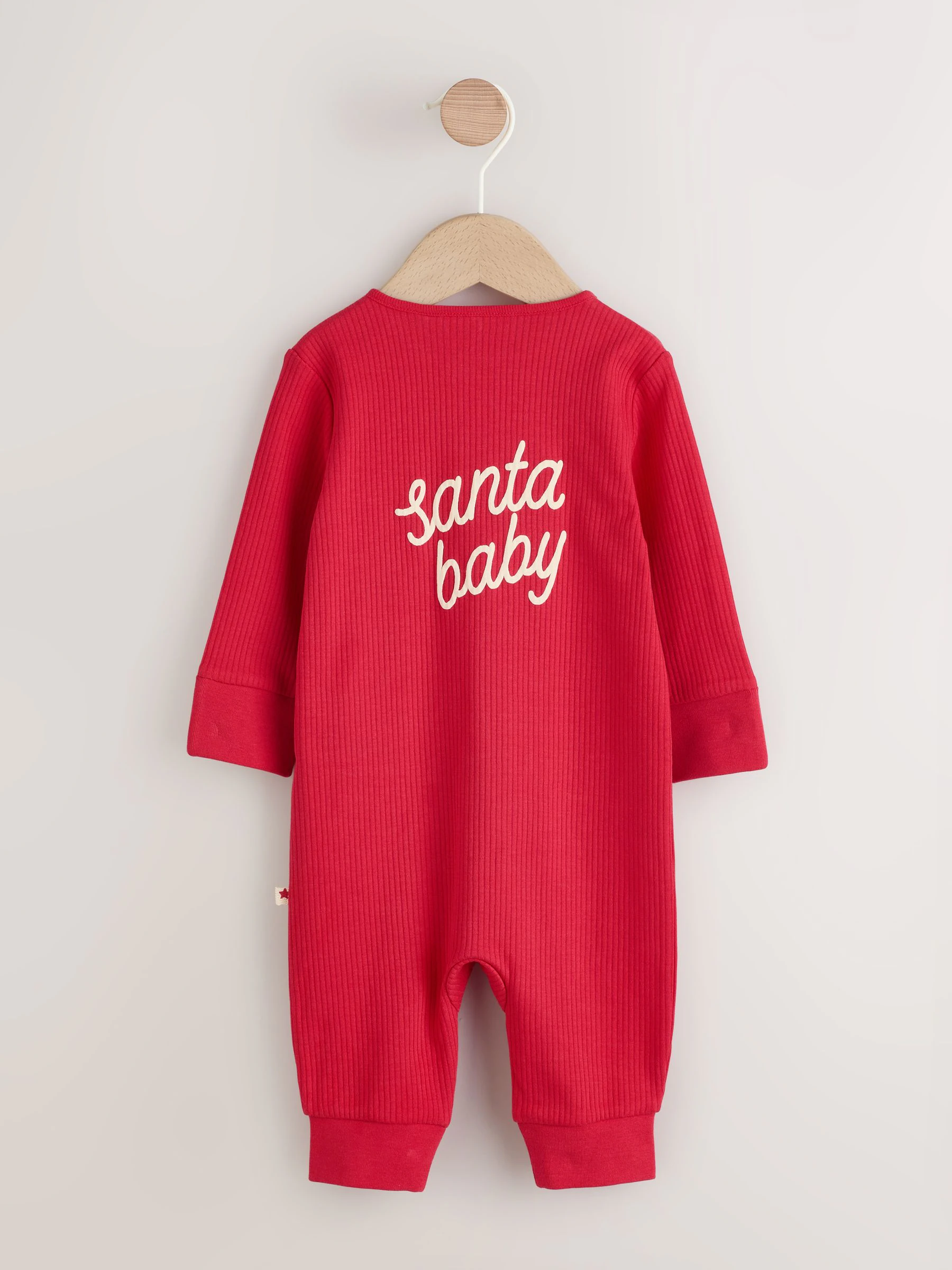 Rood - Baby kerstpyjama met kerstman (0mnd -3jr)