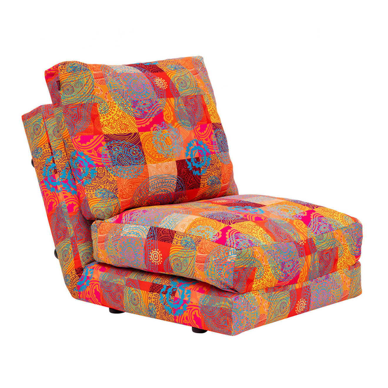 Homitis Fauteuil convertible Taida multicolore - 60x68x26 cm