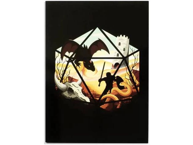 Glass Staff Geburtstagskarte Leveled Up Blau Grusskarte von RPG-Fans für RPG-Fans