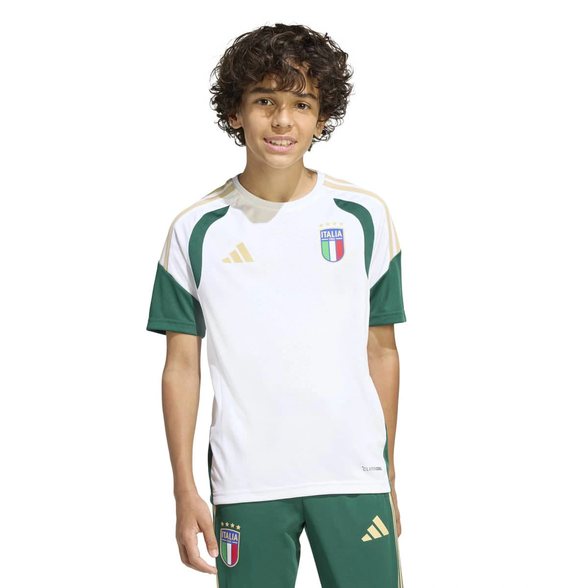 T-Shirt adidas Itália Training Mundial 2026 Criança