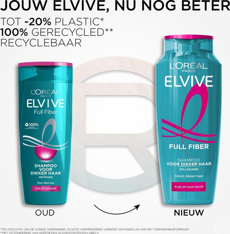 L'Oréal Paris - Elvive Full Fiber - Shampoo - Voor Fijn Haar - Versterkt Volume