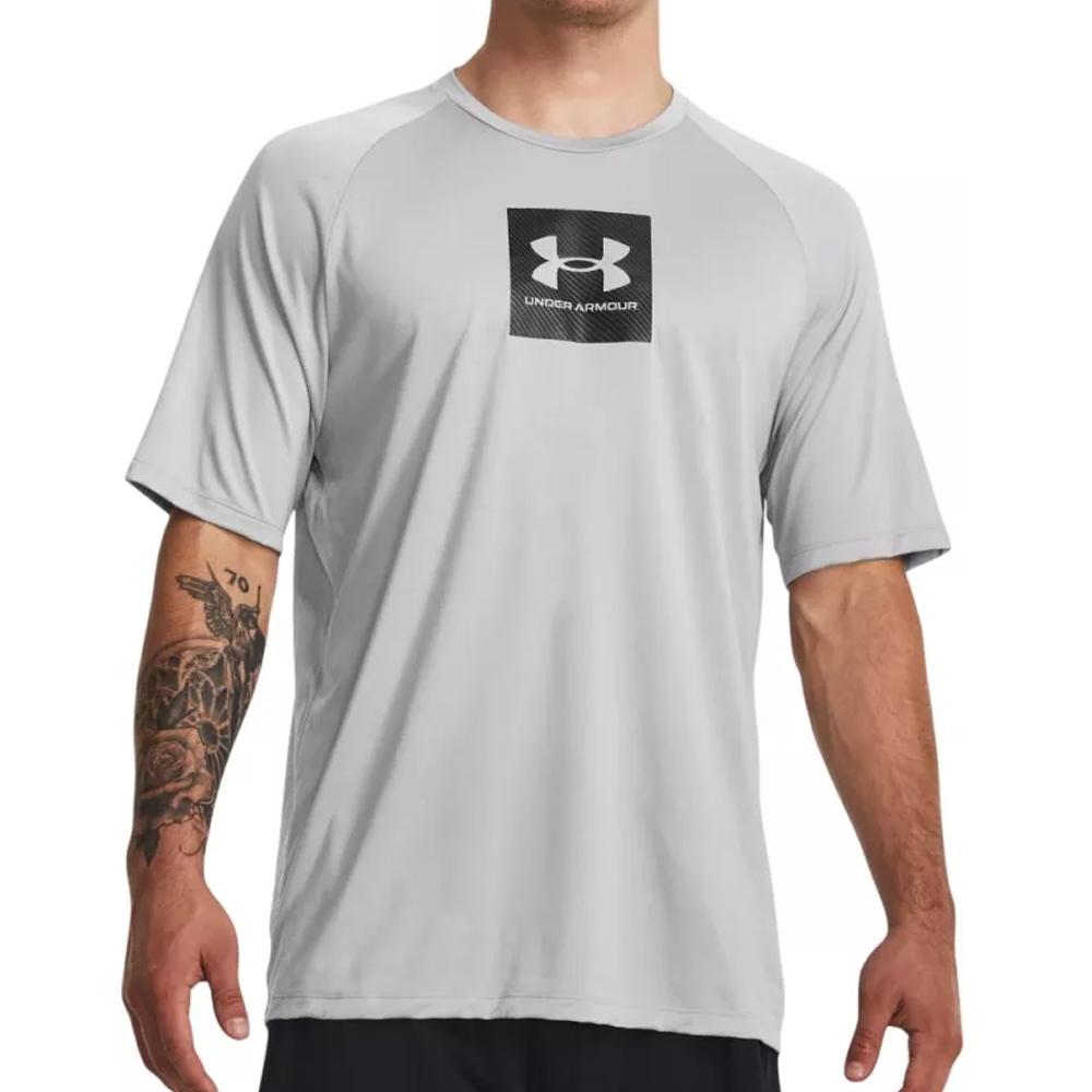 Under Armour T-shirt Gris Homme Under Armour Tech Prt