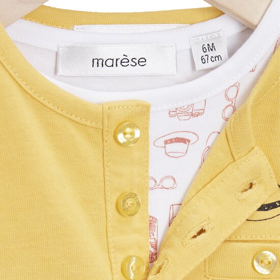 Escapade au Soleil T-shirt manches longues + débardeur   Jaune        de               Marèse