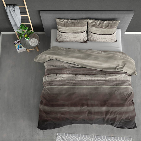 Dekbedovertrek Flanel Marcus - Taupe