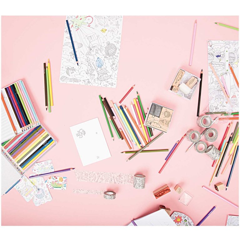 Klebeband Set Paper Poetry zum Ausmalen
