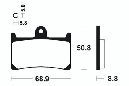 Plaquettes de freins Tecnium route organique - MA139